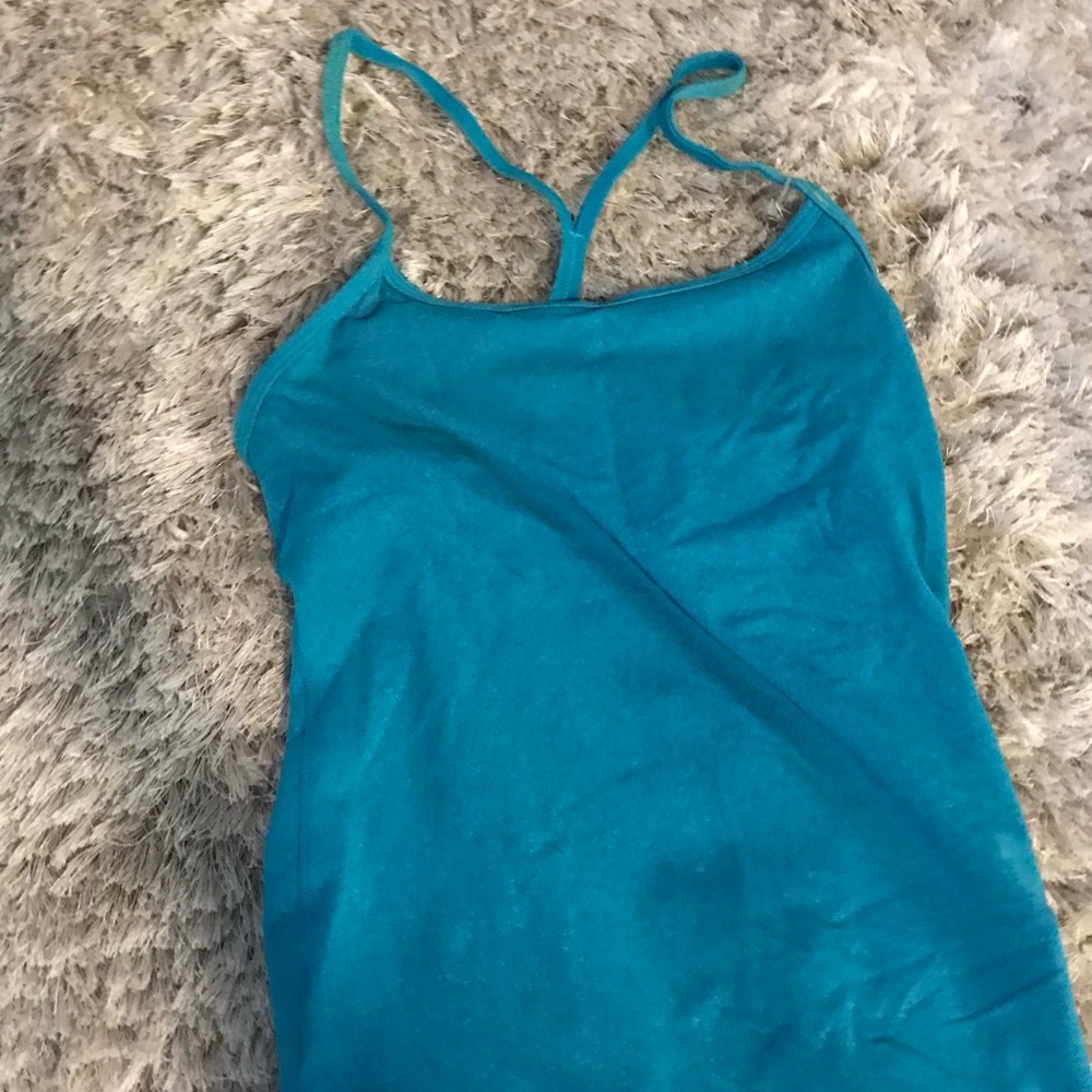 Lululemon Tank Top. Teal. Size 4 straps Racerback